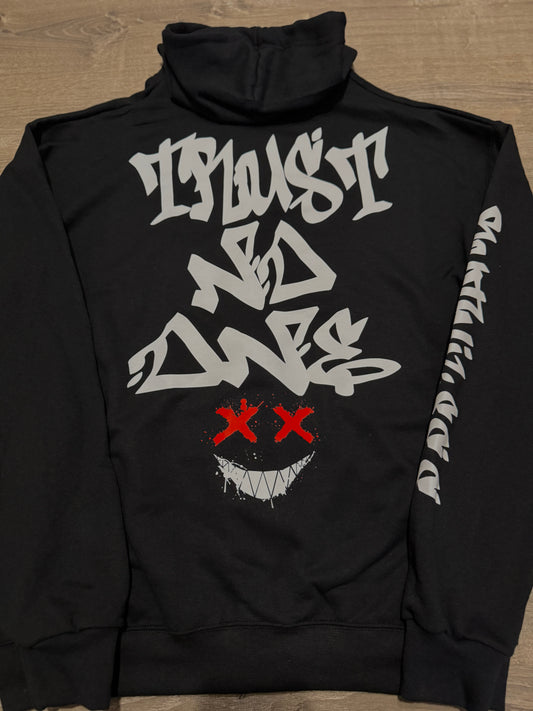 Trust No One Zipped Hoodie