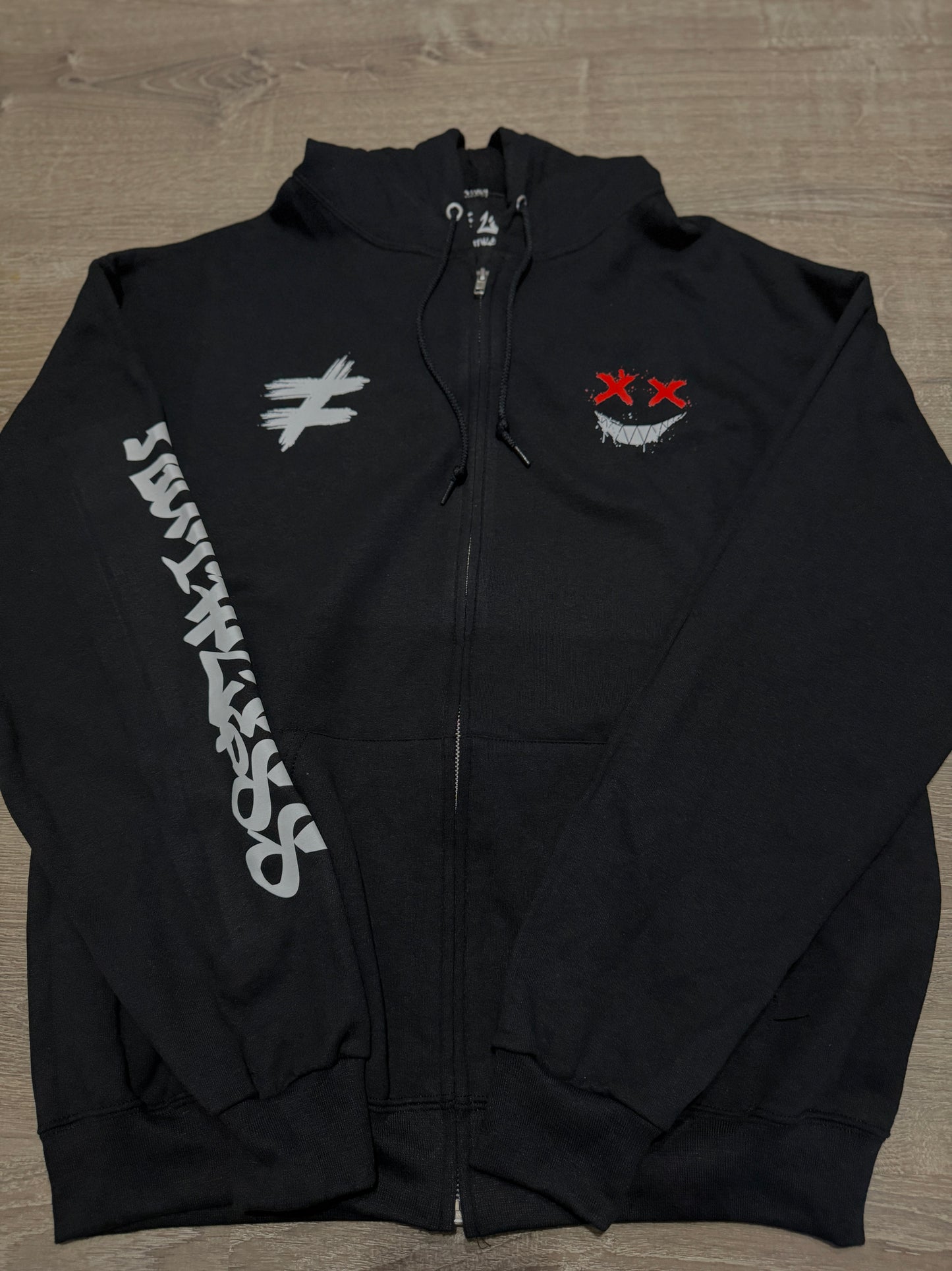 Trust No One Zipped Hoodie